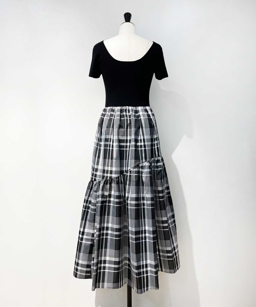 「NOELA」 ドッキングワンピース フリー レッド レディース_画像5