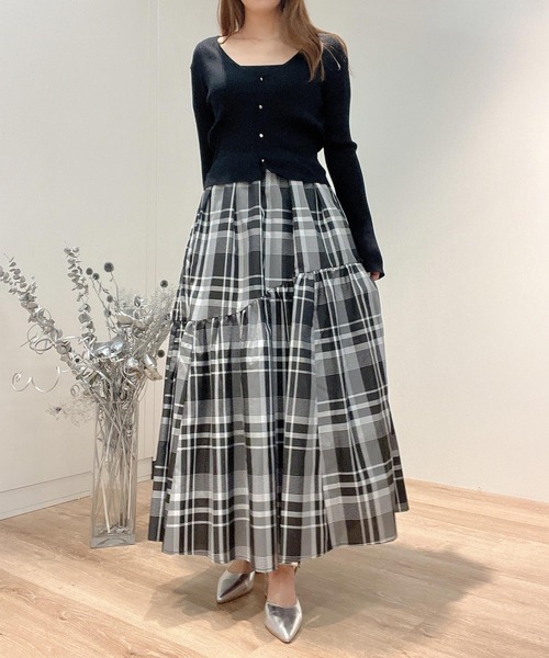 「NOELA」 ドッキングワンピース フリー レッド レディース_画像9