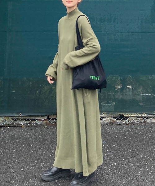 「CORNERS」 ニットワンピース M ブラック レディース_画像5