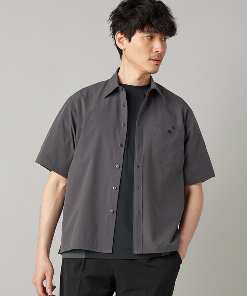 シャツ 「撥水」「COMME CA MEN BLACK」4WAYテック半袖シャツ メンズの画像