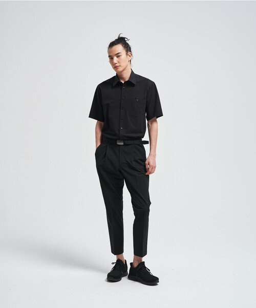 シャツ 「撥水」「COMME CA MEN BLACK」4WAYテック半袖シャツ メンズの画像