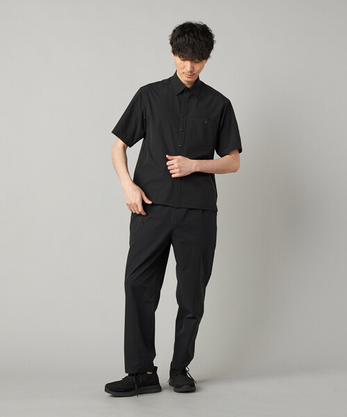 シャツ 「撥水」「COMME CA MEN BLACK」4WAYテック半袖シャツ メンズの画像