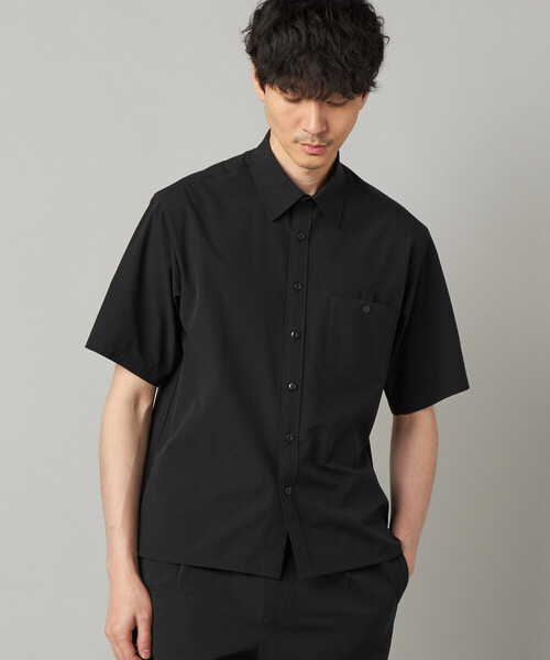 シャツ 「撥水」「COMME CA MEN BLACK」4WAYテック半袖シャツ メンズの画像