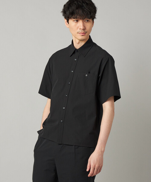 シャツ 「撥水」「COMME CA MEN BLACK」4WAYテック半袖シャツ メンズの画像