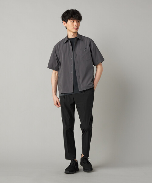 シャツ 「撥水」「COMME CA MEN BLACK」4WAYテック半袖シャツ メンズの画像