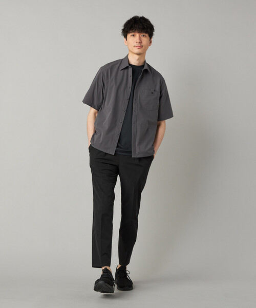 シャツ 「撥水」「COMME CA MEN BLACK」4WAYテック半袖シャツ メンズの画像