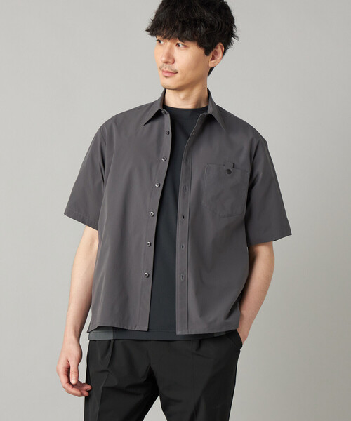 シャツ 「撥水」「COMME CA MEN BLACK」4WAYテック半袖シャツ メンズの画像