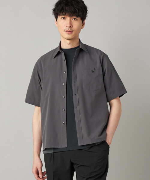 シャツ 「撥水」「COMME CA MEN BLACK」4WAYテック半袖シャツ メンズの画像