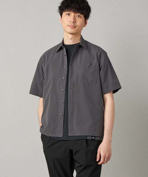 シャツ 「撥水」「COMME CA MEN BLACK」4WAYテック半袖シャツ メンズの画像