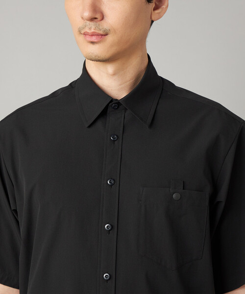 シャツ 「撥水」「COMME CA MEN BLACK」4WAYテック半袖シャツ メンズの画像