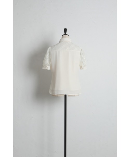 tocco closet（トッコ クローゼット） ブラウス シャツ パール釦シアー