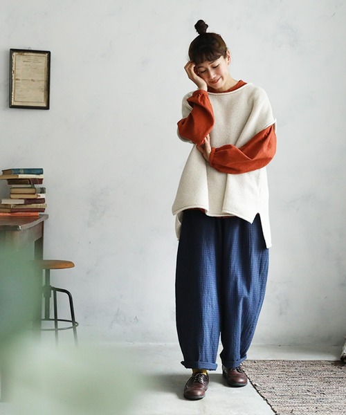「soulberry」 イージーパンツ M ブルー系その他 レディース_画像2