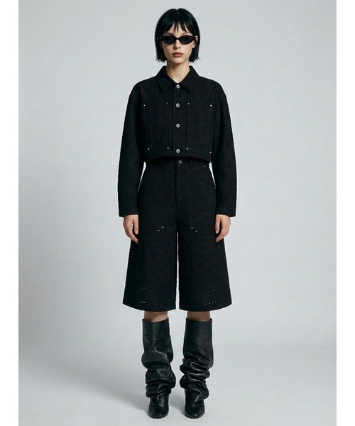 パンツ 「TAJEN:T」COTTON EYELET EMBROIDERY 2WAY PANTS/コットンアイレットエンブロイダリー2WAYパンツ_13