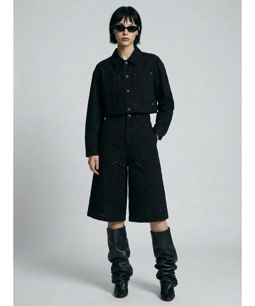 パンツ 「TAJEN:T」COTTON EYELET EMBROIDERY 2WAY PANTS/コットンアイレットエンブロイダリー2WAYパンツ_14