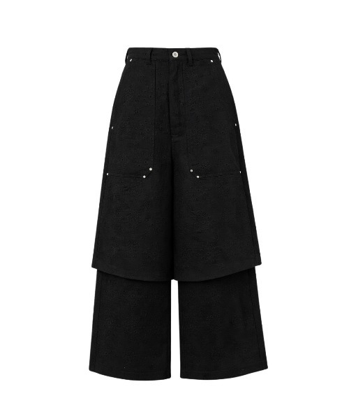 パンツ 「TAJEN:T」COTTON EYELET EMBROIDERY 2WAY PANTS/コットンアイレットエンブロイダリー2WAYパンツ_10