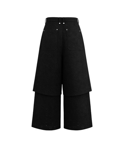 パンツ 「TAJEN:T」COTTON EYELET EMBROIDERY 2WAY PANTS/コットンアイレットエンブロイダリー2WAYパンツ_11