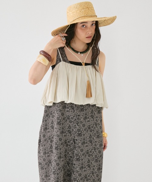 サロペット オーバーオール 「ZOZO限定」BALLOON BUSTIER ROMPERS/バルーンビスチェロンパース レディース | MIRROR STOKE | 14