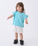 tシャツ 「プティプラ」アルファベット袖フリル...の詳細画像4