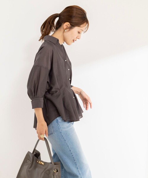 NOLLEY'S（ノーリーズ） ブラウス シャツ 半袖 「接触冷感」「BEC