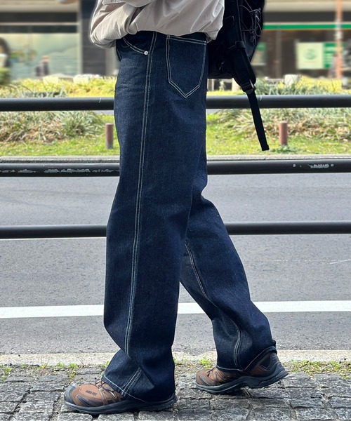 「CPCM」 デニムパンツ X-SMALL ネイビー メンズ_画像8