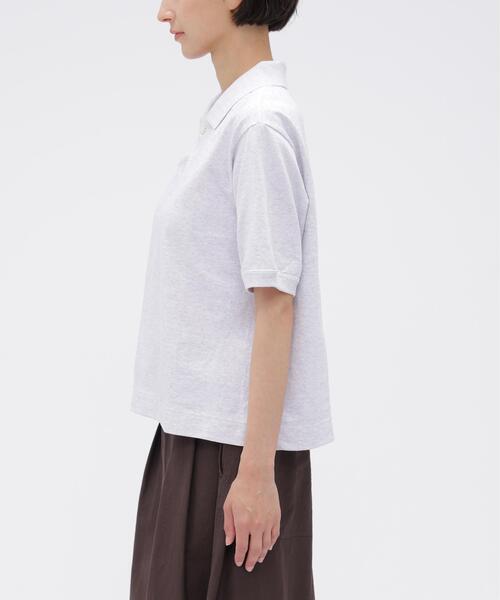 MHL.（エムエイチエル） tシャツ 半袖 MARL COTTON JERSEY TOP