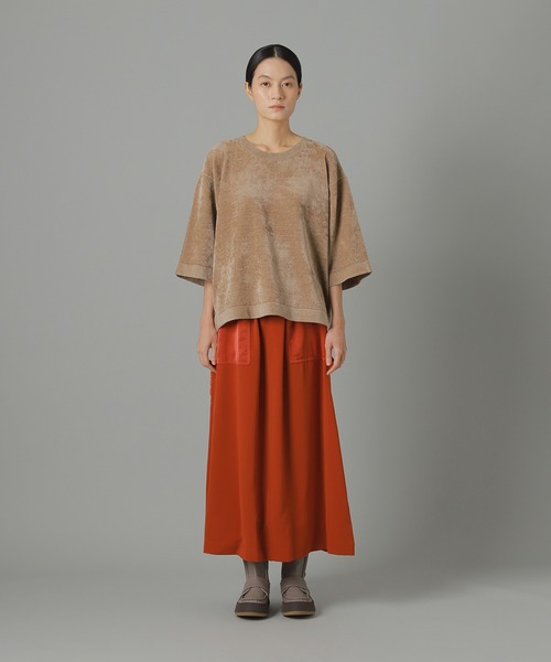 「ZUCCa」 半袖ニット M size ベージュ レディース_画像7