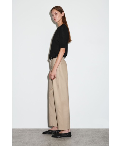 「COS」 チノパンツ 34 ネイビー レディース_画像3