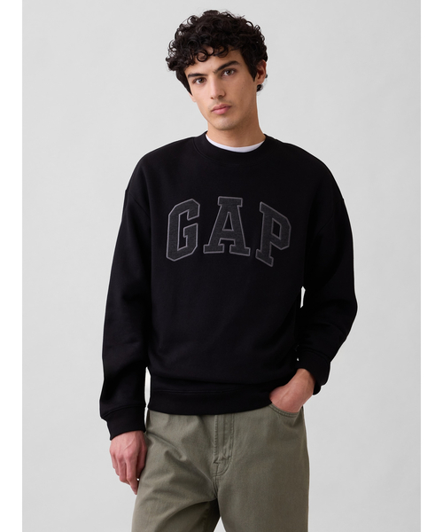 トレーナー スウェット リラックスフィット GAPロゴ スウェットシャツ メンズ レディース | GAP | 02