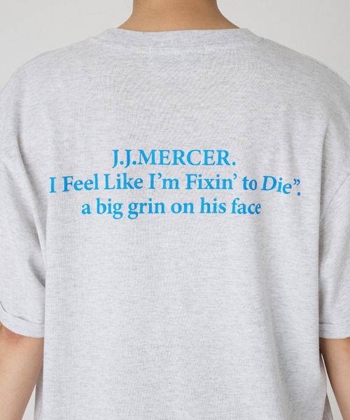 ジェイジェイマーサー tシャツ 半袖 「J.J. Mercer」ロールアップロゴT 