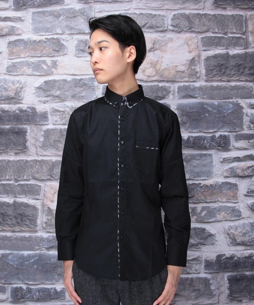 garsonwave（ギャルソンウェーブ） シャツ シャドーチェックダブル