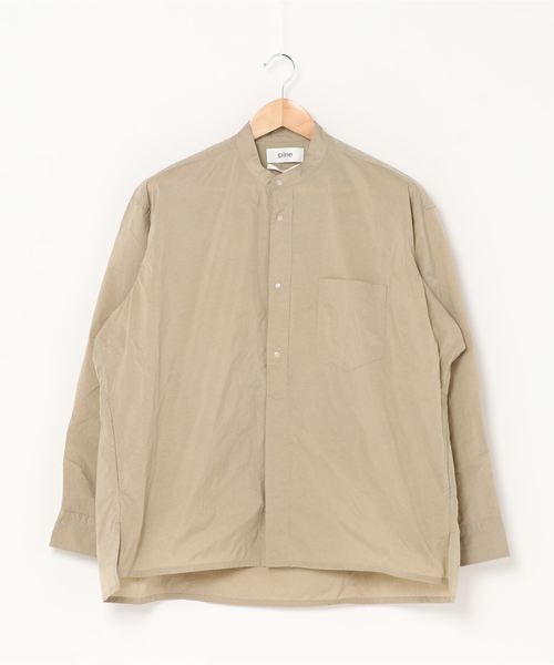 ツムラ⑩ シャツ PayPayモール店 - 通販 - PayPayモール ブラウス 『pine』ノーカラーシャツ ZOZOTOWN しています