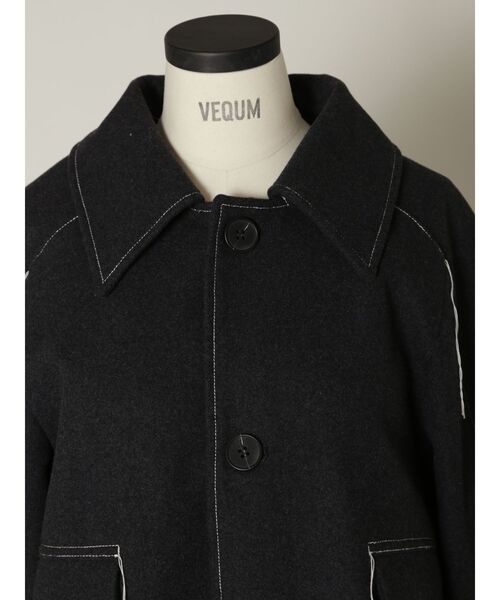 ジャケット テーラードジャケット 「VEQUM」CURVE ARM SHORT JACKET 