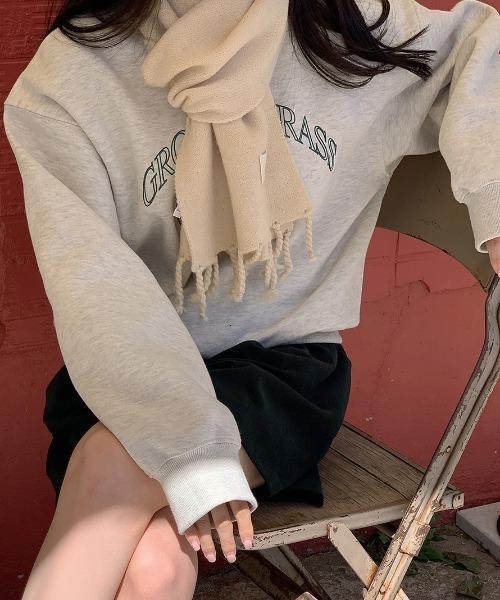 LACーVERT トレーナー スウェット 白抜きロゴスウェット レディース