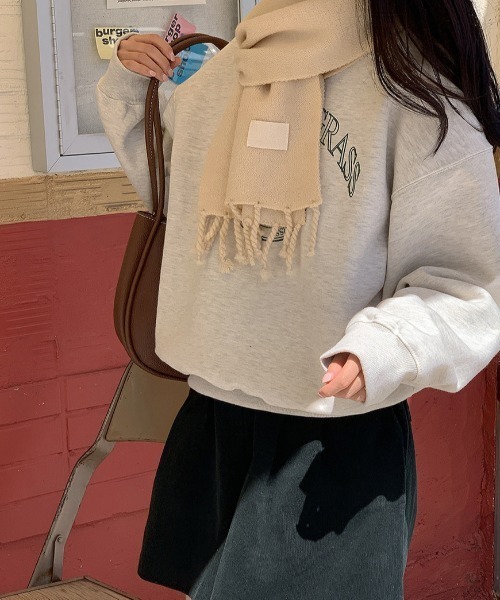 LACーVERT トレーナー スウェット 白抜きロゴスウェット レディース