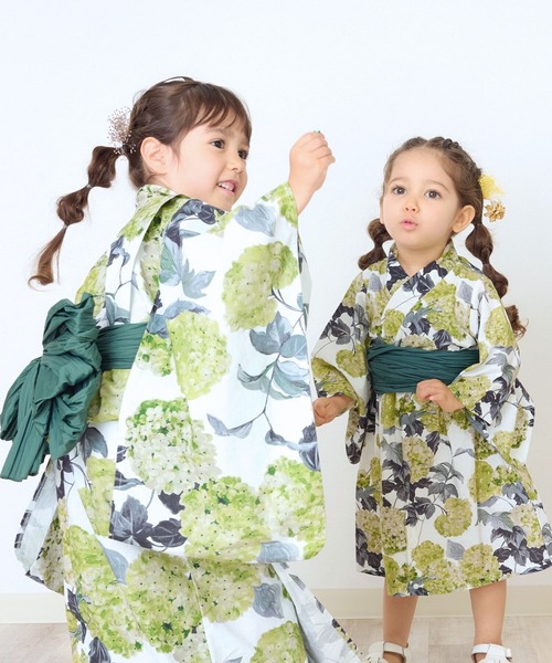 SweetMommy（スウィートマミー） 浴衣 簡単着付け キッズ浴衣 4点