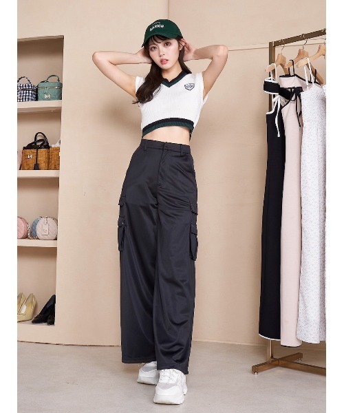 Darich♡新品カーゴスウェットパンツ【Ｆ】 ダーリッチ Darich カーゴスウェットパンツ （ブラック