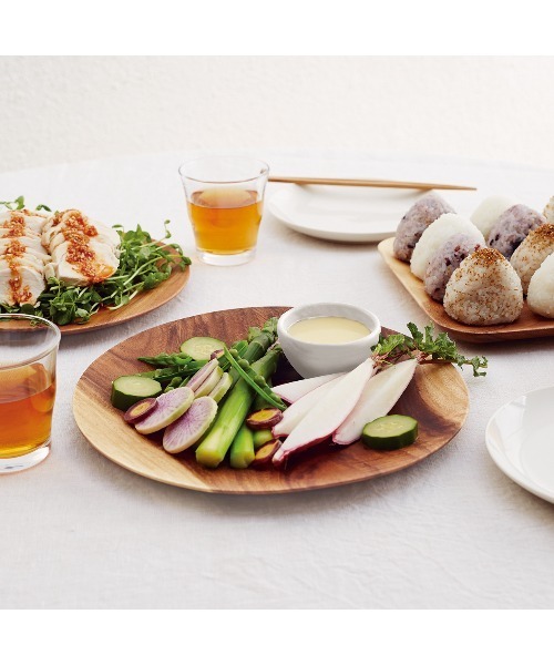無印良品（MUJI） 食器 アカシア プレート 約直径23×高さ2cm