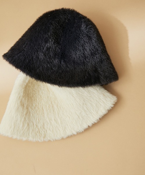 VIS（ビス） 帽子 ハット ベル型シャギーバケットハット レディース