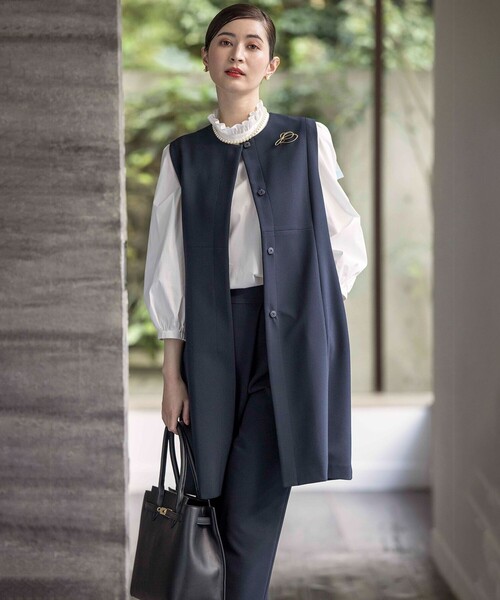 組曲（KUMIKYOKU） ベスト ジレ 「KUMIKYOKU NAVY」コンフォータブル