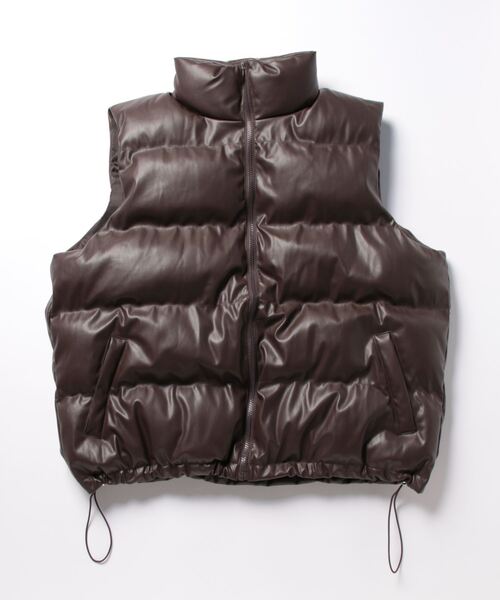 INASTUDIOS ZOO ダウンベスト ベスト 「INASTUDIOS SELECT」PUレザー INASTUDIOS ZOO ダウンベスト ベスト 「INASTUDIOS SELECT」PUレザー