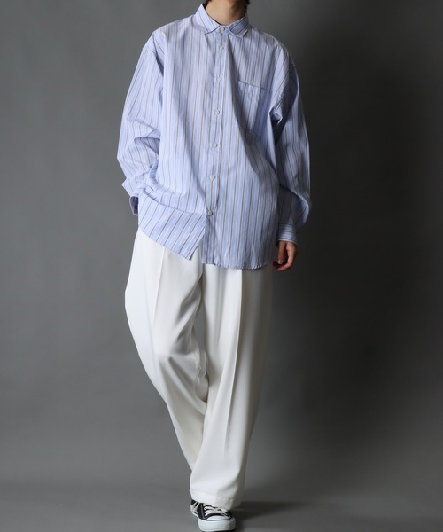 SITRY（シトリー） シャツ Stripe Broadcloth Shirt/オーバーサイズ