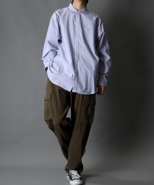 SITRY（シトリー） シャツ Stripe Broadcloth Shirt/オーバーサイズ