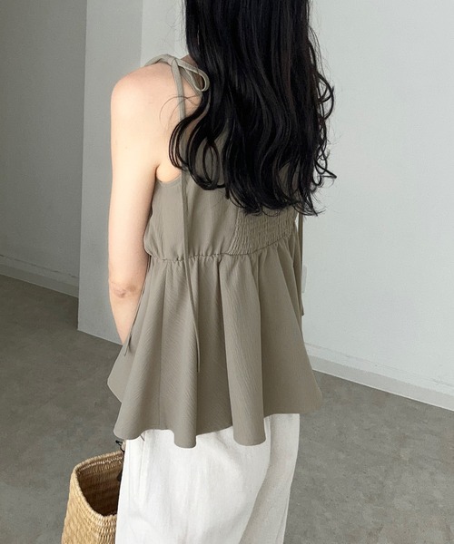 キャミソール 肩リボンデザインキャミソール レディース : 80932708  