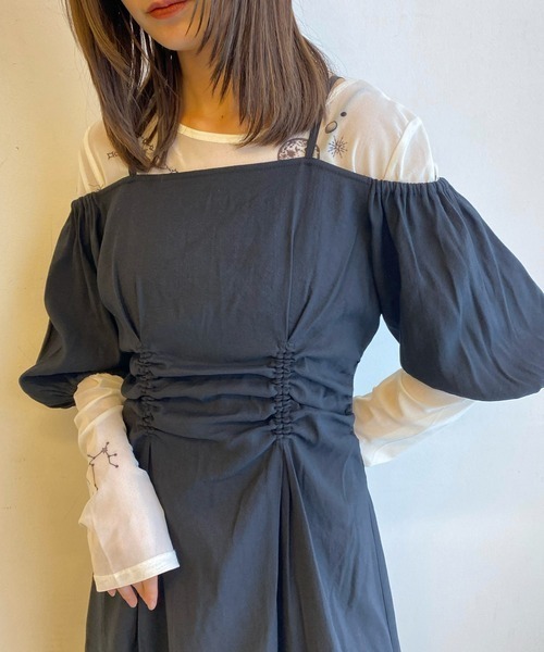 ワンピース 2WAYパフスリーブワンピース : ZOZOTOWN Yahoo!店