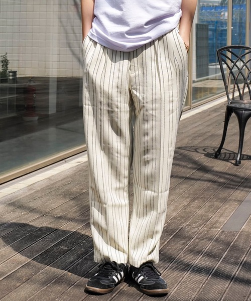 ストライプ柄パンツ メンズ ワイドシルエット ストリート系 楽天市場】ストライプパンツ メンズ ワイドパンツ メンズ