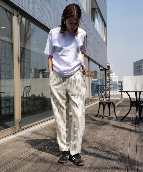 BANKS パンツ WOVEN/BANKS(バンクス)ワイドシルエットストライプ