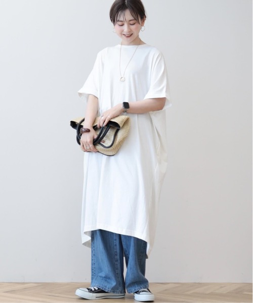 cottonyakwool haneycombwaffle チュニック Live in comfort チュニック リブ イン コンフォート ボタニカル