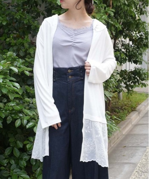 axes femme（アクシーズ ファム） カーディガン フード付UVカット