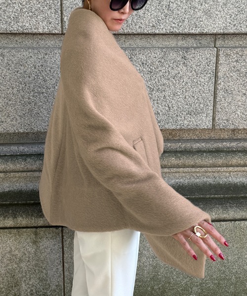 コート アウター 上質モヘヤケープコート レディース : ZOZOTOWN Yahoo