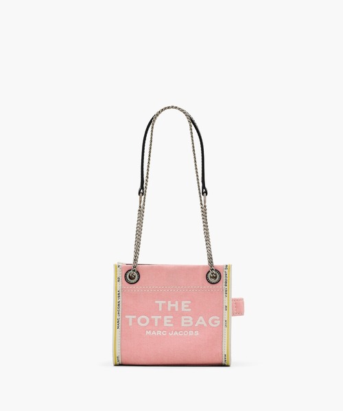 MARC JACOBS トートバッグ THE DENIM CHAIN CROSSBODY MINI TOTE